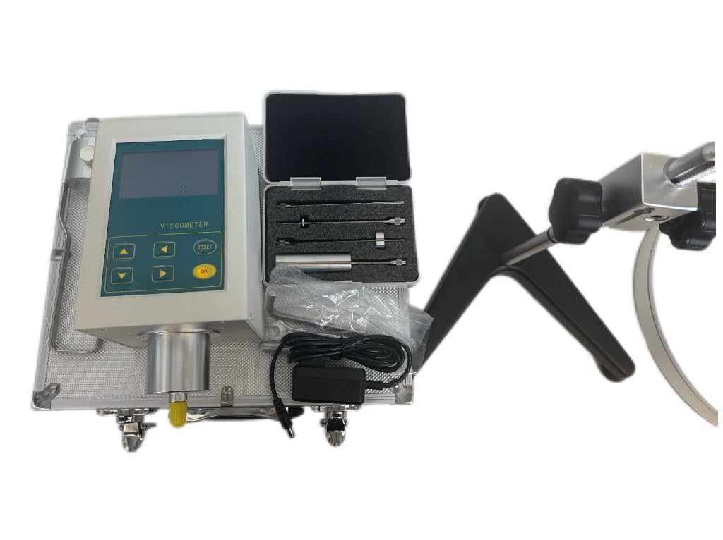 Viscometer Laboratory Viscosity Meter Widely Used in Oil Paint Food Medicine Adhesives Cosmetics and Other Fluid Viscosity with Measurement Range 1~1 x 100000 mPa x s