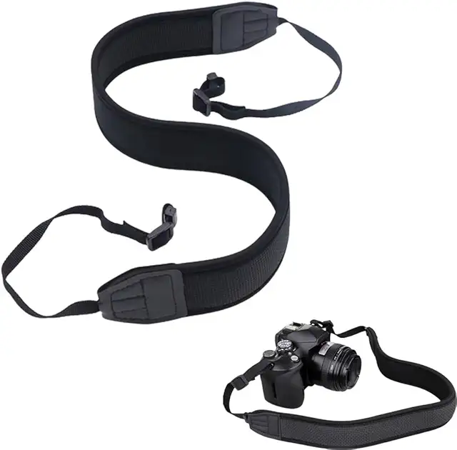 Sangle pour Appareil Photo Réglable, Confortable et Lavable pour Canon Nikon Sony