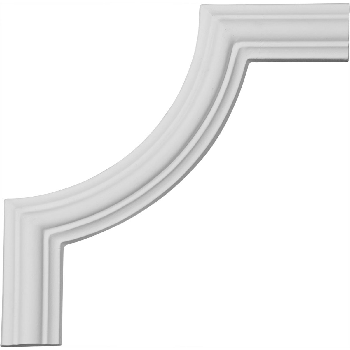 Ekena Millwork PML05X05BR Bradford Smooth Corner (matches moulding PML01X01BR) Panel Moulding, 5 7/8"H x 5 7/8"W, Primed