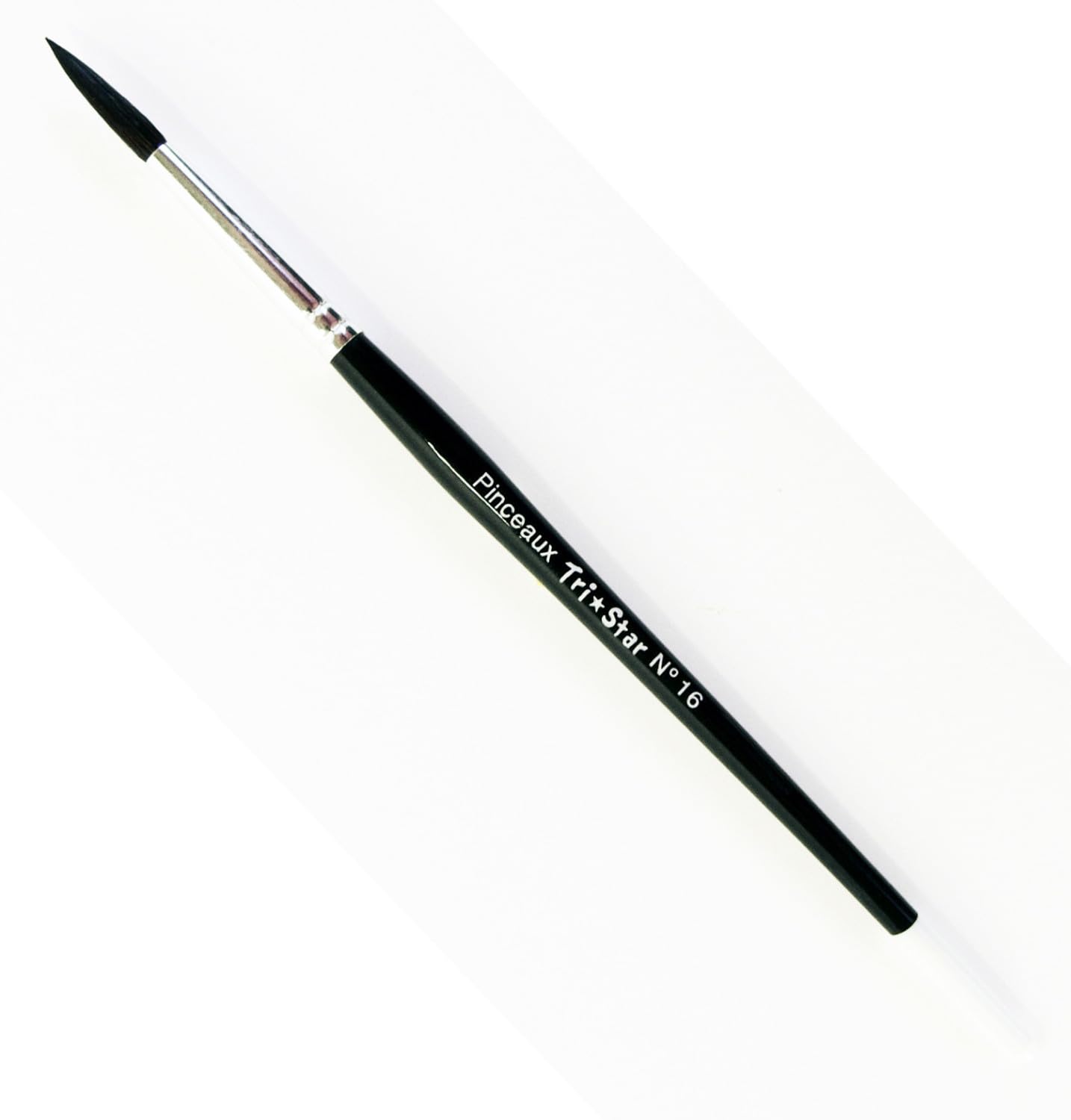 Pinceaux ronds Tri Star 16 en bois noir lot de 10 pièces à haute rétention