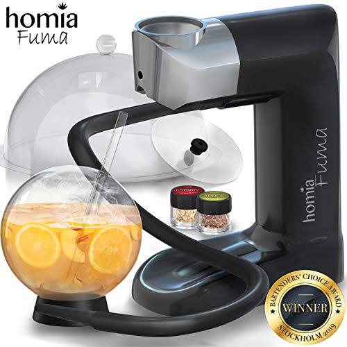 homia Smoking Gun Wood Smoke Infuser - Extended Plus Kit, 14 PCS, Portable Electric Smoker Machine with Accessories and Wood Chips - Cold Smoke for Food and Drinks…