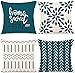 YCOLL Kissenbezüge 4er Set Kissenbezüge leinen Kissenbezug Dekokissen Kissenbezüge für Sofa Gartenbett Couch Kissen 40x40cm （4er Set）