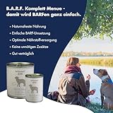 DR.CLAUDER'S - B.A.R.F. Komplett Menue Lammragout | Fleischeintopf mit 100% Lammfleisch, Innereien und Gemüse für ausgewachsene Hunde. Alleinfutter in der Dose | 6X 400g Lamm