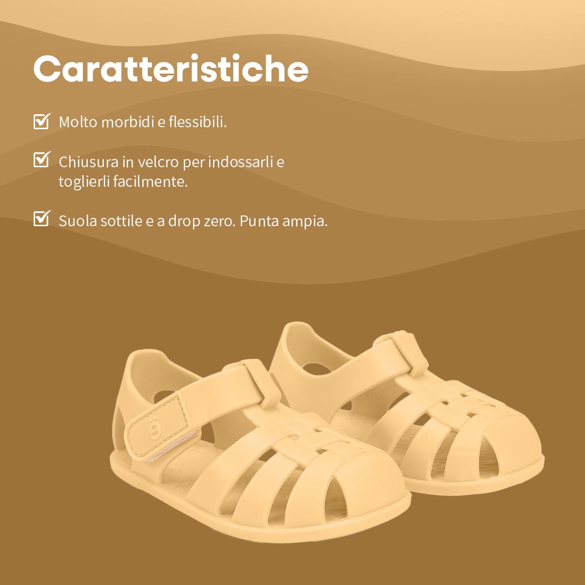 Sandali da Spiaggia | Sandali Estivi Stile Barefoot Leggeri e Flessibili | Suola Morbida con Chiusura Regolabile, Confortevoli | Ideali per la Spiaggia