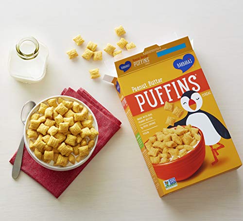 BARBARA'S Puffins Peanut Butter Cereal, Non-GMO, Vegan, 11 Oz Box (Pack of 4) - Thumbnail 3