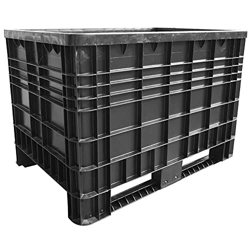 cassa pallet in plastica (hdpe riciclato) 2 traverse, mis. 1200 l x 800 p x 800 h mm, portata 250 kg, volume 530 lt