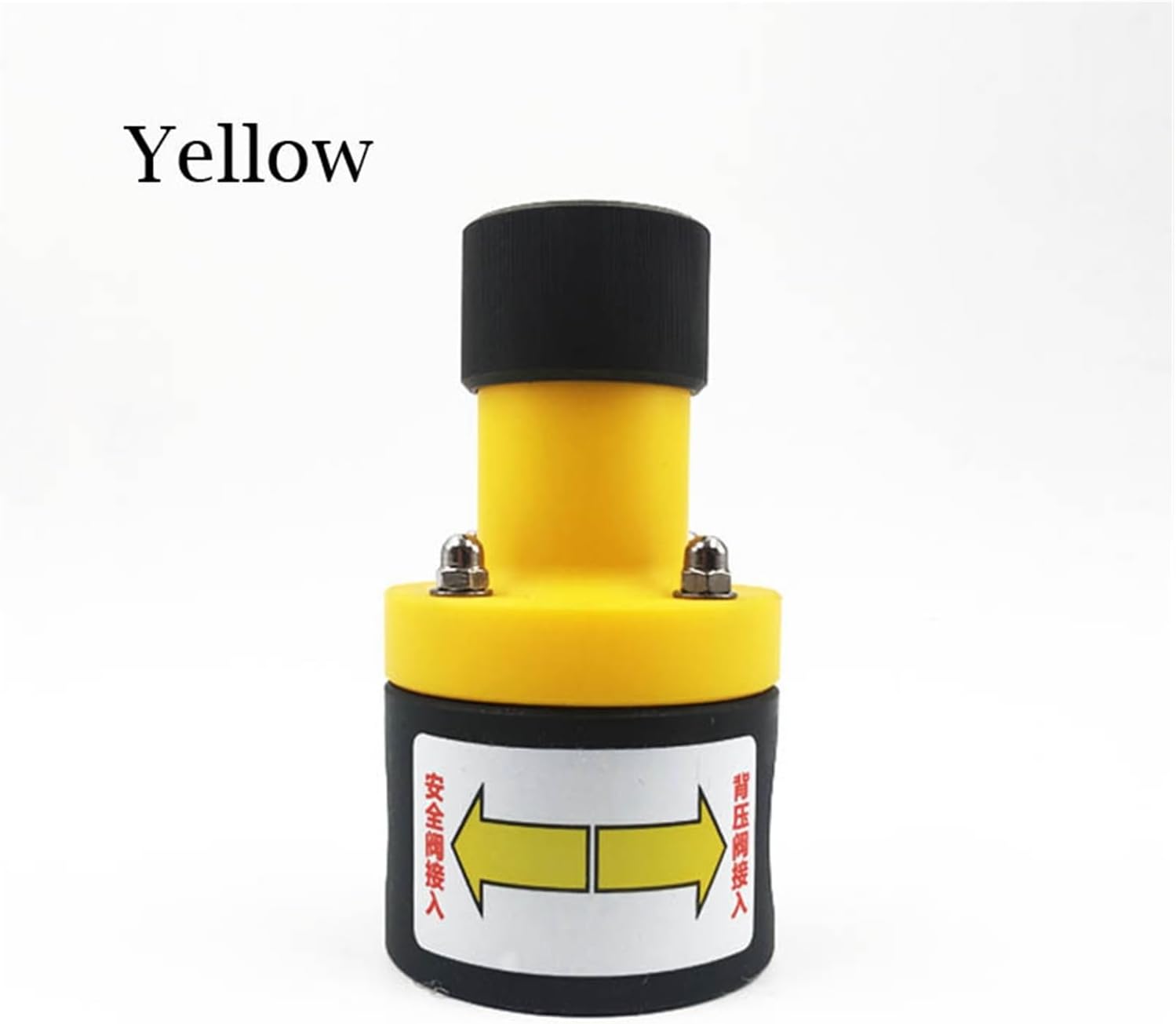 Female Thread DN20 DN25 PVC Safety Valve UPVC Plastic Back Pressure Valve One Way Pressure Relief Valve(Yellow,1")