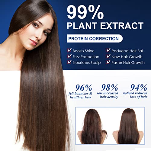 Protein Hair Straightening Cream,(100ml) 3-Steps Silk & Gloss Hair Straightening Cream, 2023 New Protein Correcting Hair Straightening Cream for All Hair Types (Pack of 2) - Thumbnail 4