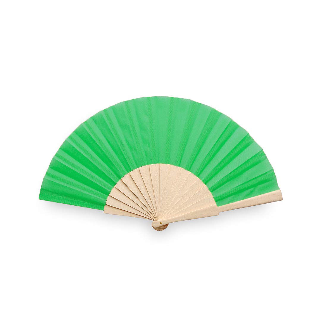 eBuyGB Folding Handheld Fan, Wooden Hand Fan, Wedding Party Accessory, Pocket Sized Fan for Wedding Gift Party Favours