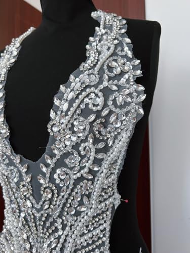 Patch strass robe de bal fait main pour masquer un défaut ou sublimer