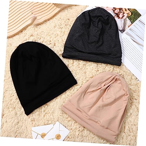 Bonnet de nuit en satin avec bande élastique cachée réglable