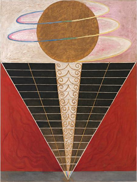 Tableau sur toile 58 x 90 cm Groupe X de Hilma Af Klint sans cadre