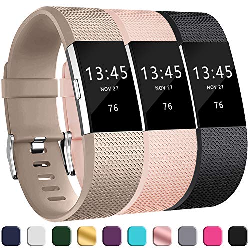GEAK Bands for Fitbit Charge 2, Adjustable Classic Wristbands for Fitbit Charge 2