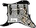 Fender Tex Mex Prewired Stratocaster Pickguard - 3-ply Black & Deluxe Locking Staggered Guitar Tuners, Chrome 1.7 x 10 x 4.5 inches