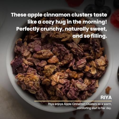 Image of Kilobeaters Clusters 1Kg (Apple Cinnamon, Pack Of 1) | High-Protein Breakfast Mix | No Added Sugar, Grain-Free Cereal | Healthy Snack With Freeze-Dried Apples & Nuts | Healthy Snacks For Adults