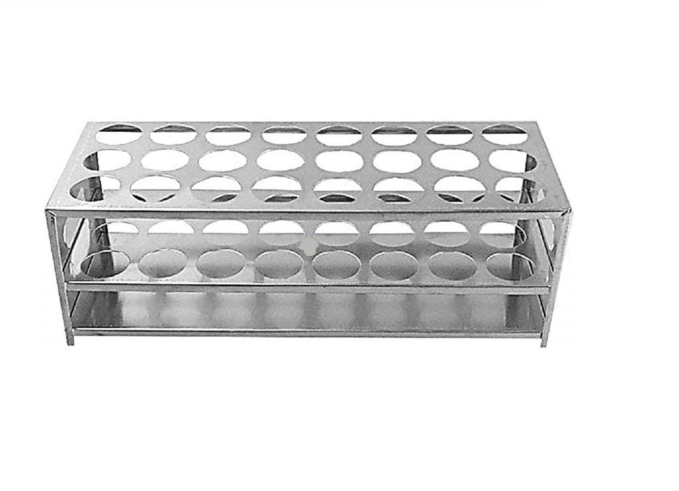 Randhawa Global RG - 15 mm Dia 24 Holes Aluminum Test Tube Rack as per Quality Standards