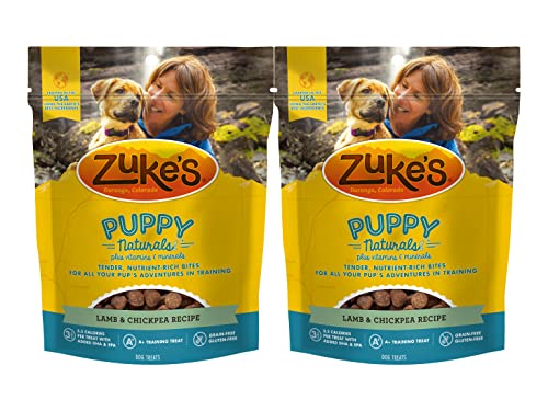 Zuke's Puppy Naturals Dog Treats Lamb & Chickpea, 5 Ounce (Pack of 2)