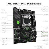MACHINIST LGA 2011-V3 ATX Motherboard, X99 Gaming Motherboard mit Self-Check-Karte (Intel 5th/6th Gen, PCIe 3.0, Dual M.2 Slots, DDR4, SATA 6Gb/s, USB 3.0) für Intel XEON E5 V3/V4, Core i7 Serie – Ansicht 6