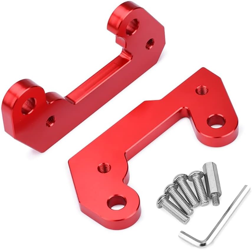 Motorcycle Front Rider Foot Pegs Bracket (upward 25mm,backward 13mm) compatible with Kawasaki NINJA 400 ninja400 Z400 Z 400 NINJA 250 ninja250 Z250 2018-2023 (Black)