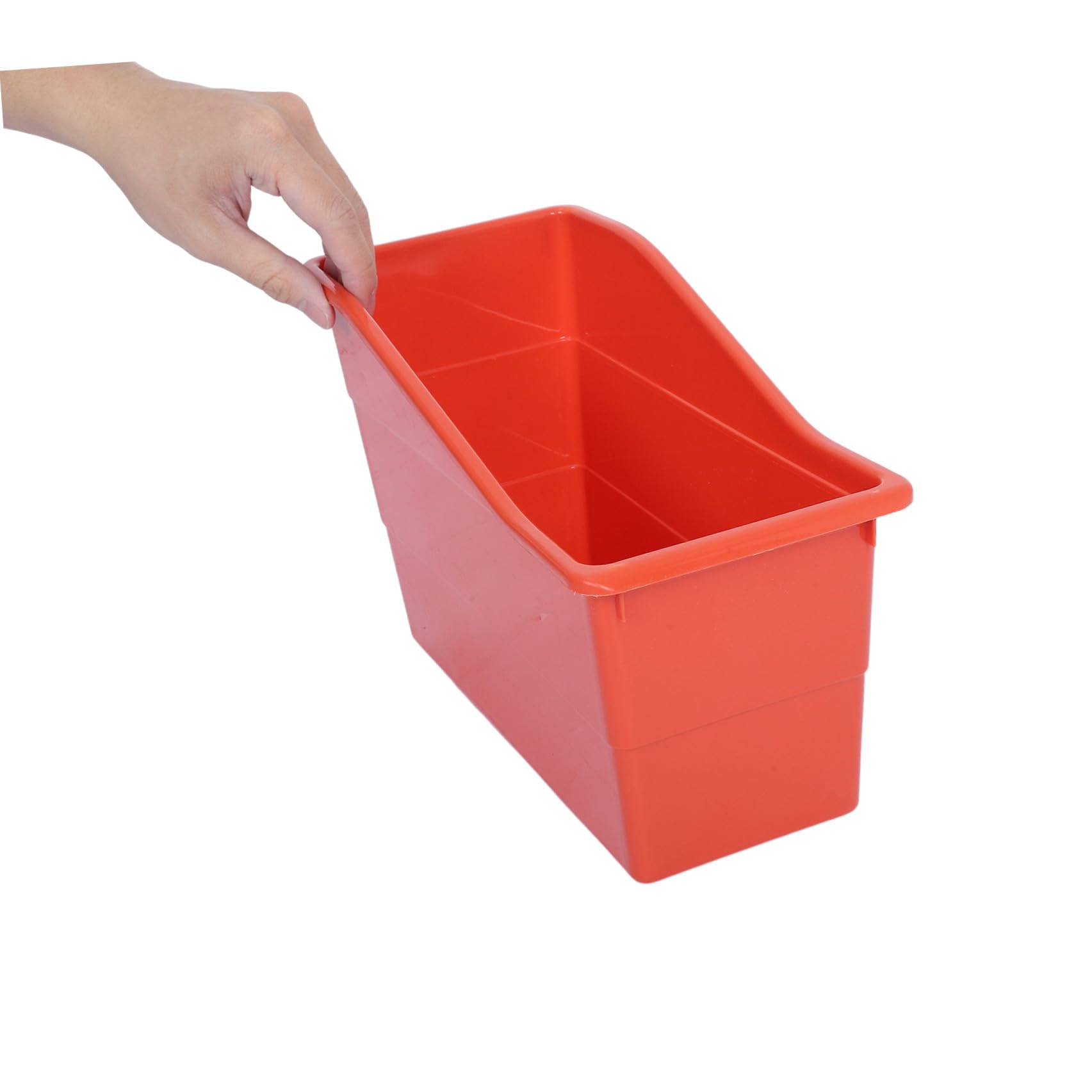 DOITOOL 6 Piezas Caja Organizadora para Libros Apilable de Plástico, 29, 5