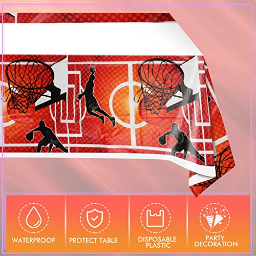 Snimics Basketball Birthday Party Decorations Basketball Plates Basketball Napkins And Basketball Tablecloth Basketball Decorations For Birthday Party-31Pcs (3-Basketball) #TOP4