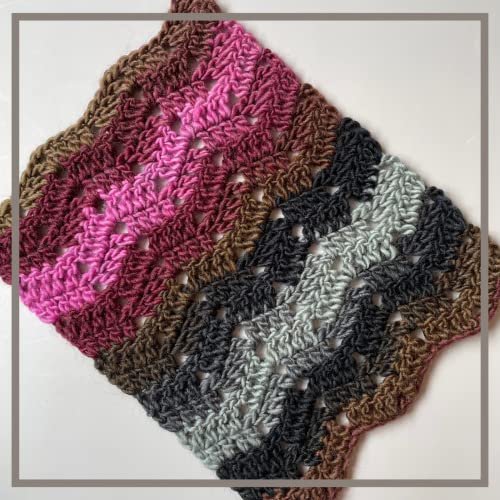 Image of Wool Wonders Yarn for Crocheting, 4-Pack (640Yds / 400G), Free Patterns - Wool Yarn for Knitting - Aran /Heavy #4 Medium Worsted Weight - Pink Stone