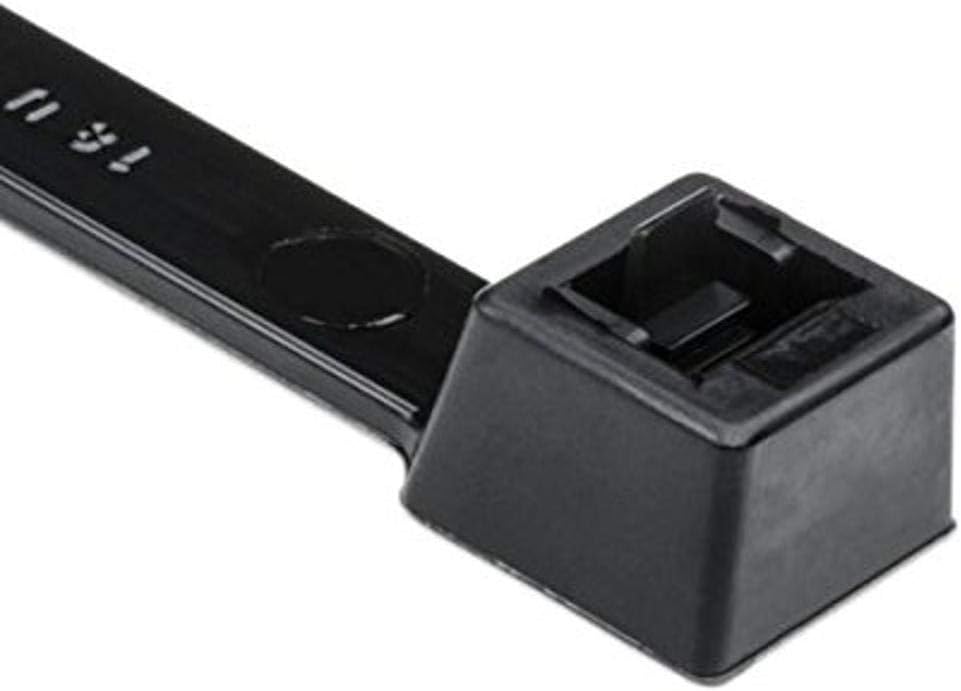 Hellermann Tyton North America RT150MEP0X2 Releasable Cable Tie, 21" Long, 175 lb. Tensile Strength, PA66, Black, 0.35" Width, 21" Length (Pack of 25)