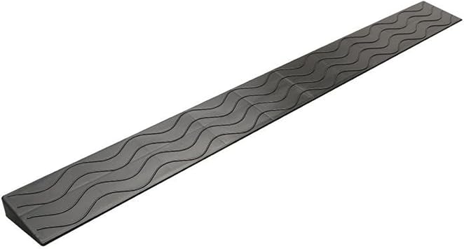 Rubber Curb Ramps Heavy Duty Driveway Curb Ramp, Rubber Threshold Ramp, Car Slope Ramp for Sidewalk Cars Rv Trucks Shed Access Bike Pets Scooter Wheelchair A 100x7x1cm