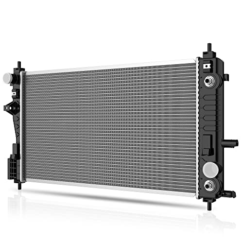 Image of DWVO Radiator Complete Radiator Compatible with 2013-2015 Chevy Malibu 2016 Malibu Limited 2016-2018 Impala LS LT LTZ l4 2.5L