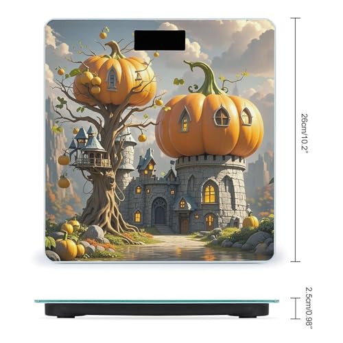 Báscula digital de baño con pantalla LED clara, plataforma 10 in×10 in miniatura 2