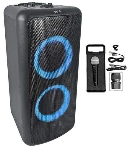 Rockville Elite Party 65: 2000W Peak Bluetooth Karaoke Speaker + Pro Mic, 12Hr Battery for Epic Parties (138 chars)