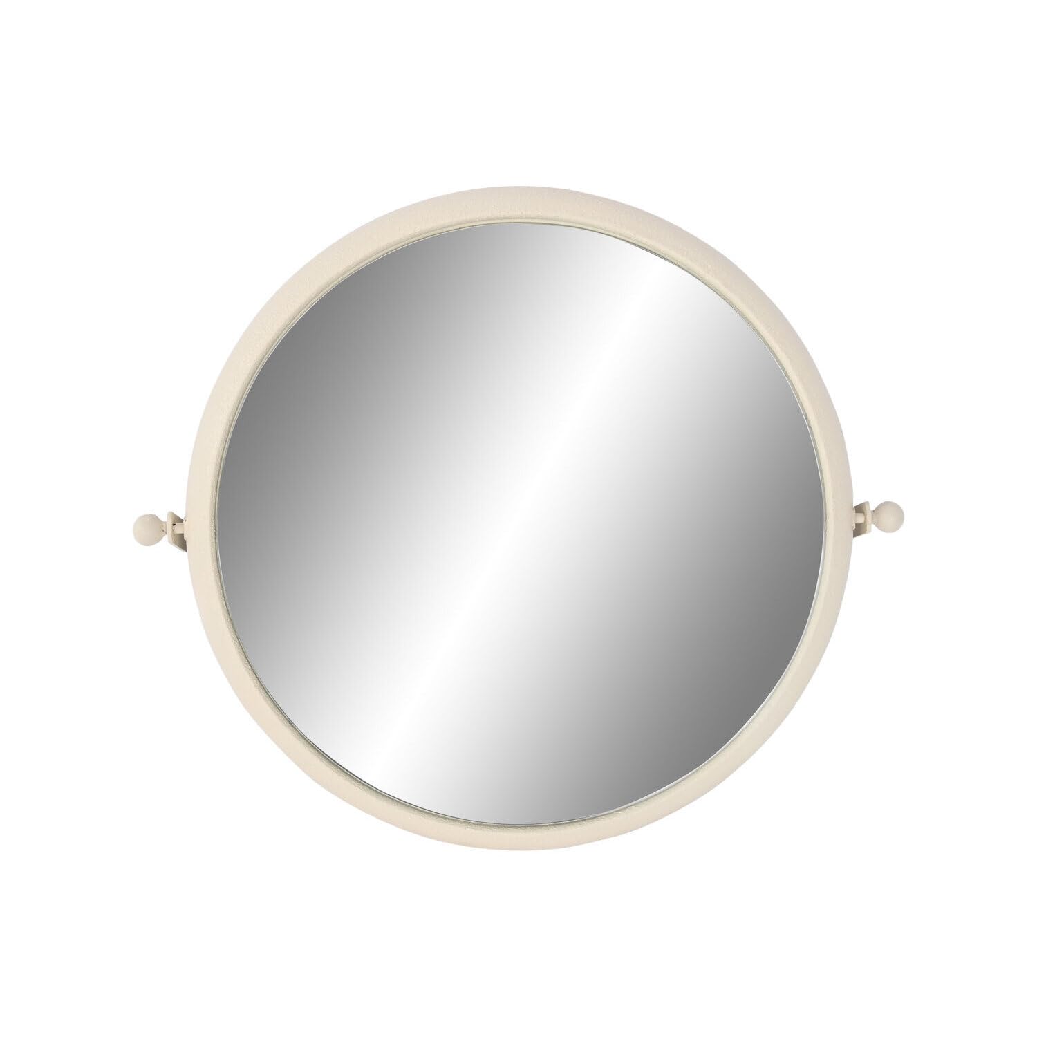 Miroir Rectangulaire Blanc avec Étagère en Métal 60 cm pour Gain de Place