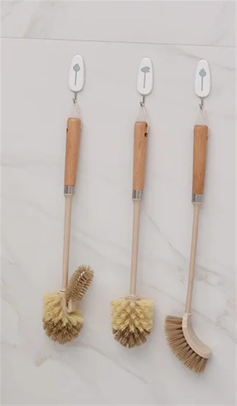 Brosse de toilette durable à long manche pour un nettoyage en profondeur sans rayer l'émail