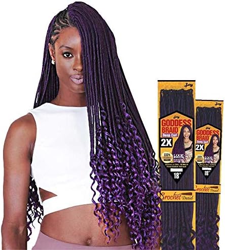 Zury Goddess LOC Crochet Braid 2X DEEP CURL 18 INCH (4 PKS, SOM 27/30)