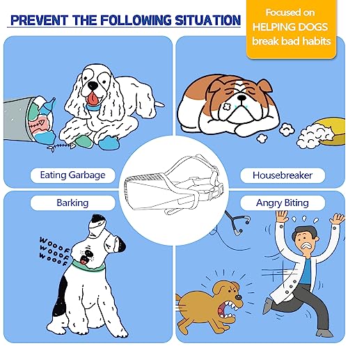 Pawfun Dog Muzzle, Soft Mesh No Barking Pet Muzzles for Small Medium Large Sized Dogs, Breathable Drinkable Dog Mouth Guard Adjustable Puppy Muzzle to Prevent Dogs Biting Chewing and Licking Black by Pawfun - Image 2