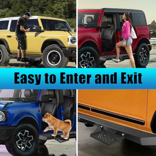 Estribos laterales de acero para Ford Bronco 4 puertas 2021-2024 - Pack 2 miniatura 6