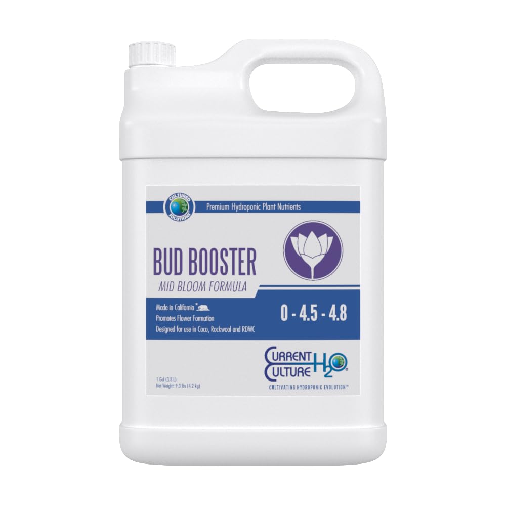 Bud Booster - Pure Liquid Fertilizers | Crystal Clear Blends | Consistently pH Stable | Developed for Hydroponic Applications - Gallon Size