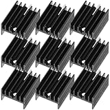 Kisangel 10 Ailettes de Refroidissement en Aluminium Anodisé 20X15X10 MM pour Dissipateur...