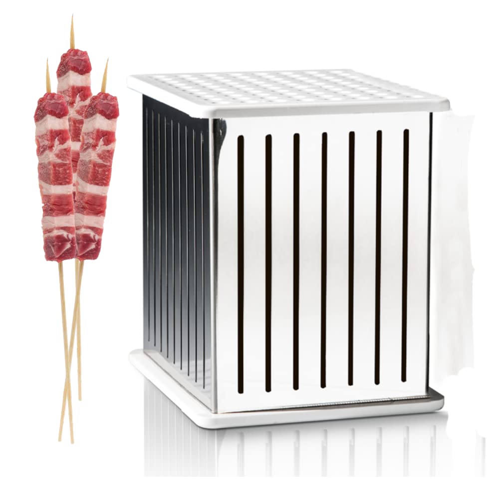 Kebab Skewer Cube Kit - 49 PCS Stainless Steel - Arrosticini, Souvlaki, Kebab Maker - Easy to Clean and Dismantle - Image 2