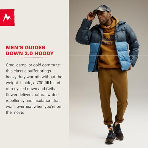 Image of MARMOT mens Guides Down Hoody - Down Filled, Water Resistant, Puffer Jacket With Hood,