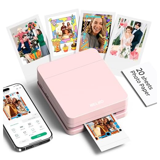 Nelko PP01 Photo Printer, 2x3 Portable Photo Printer, Mini Printer, Pink