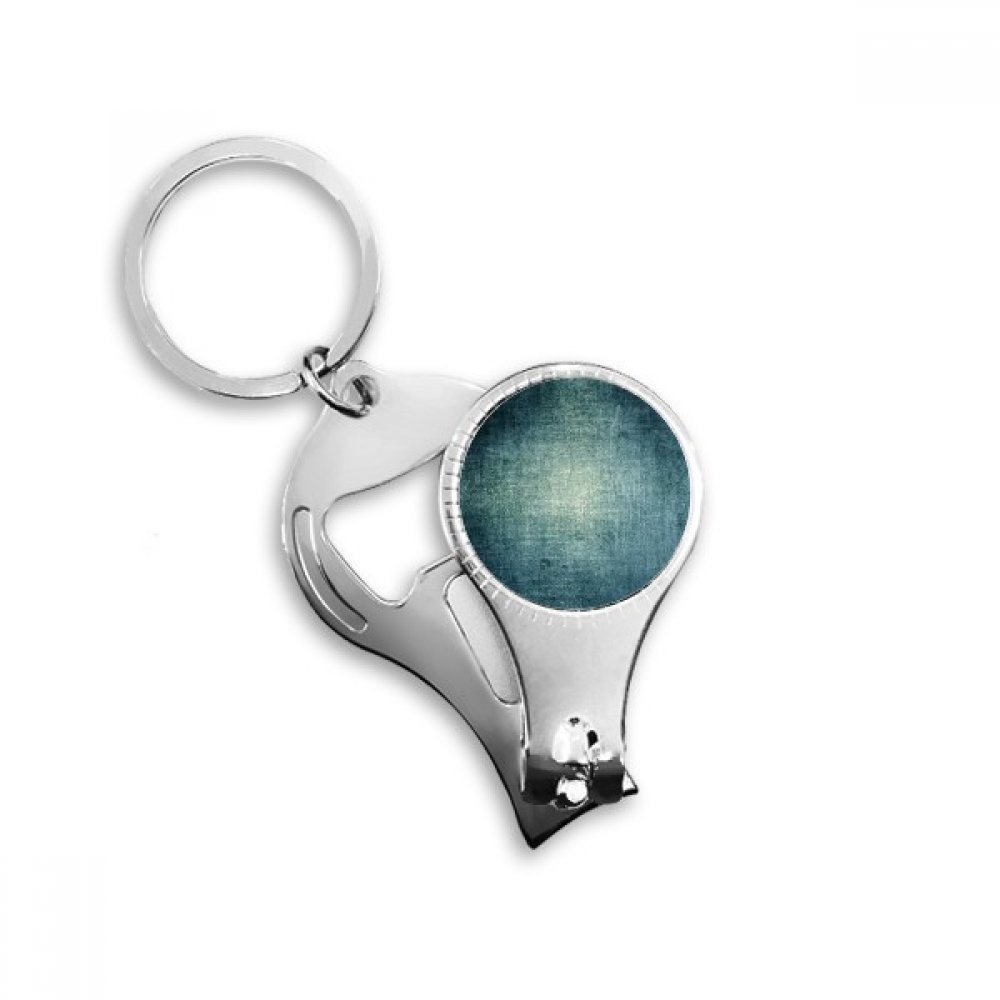 Porte-clés en métal multifonction gris foncé texture rugueuse anti-dérapante