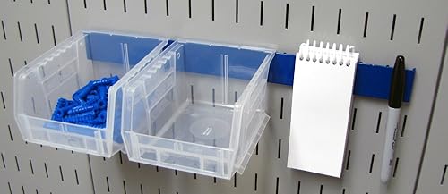 Miniatura 8 de Wall Control Pegboard - Soporte para herramientas de 14 pulgadas y tablero de herramientas ranurado, color rojo (paquete de 2)