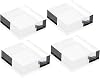 4 Pack Clear Acrylic Square Display Block, 3x3x1.2Inch Edge Polished Cube Display Pedestal Display Base, Solid Crystal Jewelry Ring Boutique Geodes Rock Crafts Showcase Display Holder for Rise