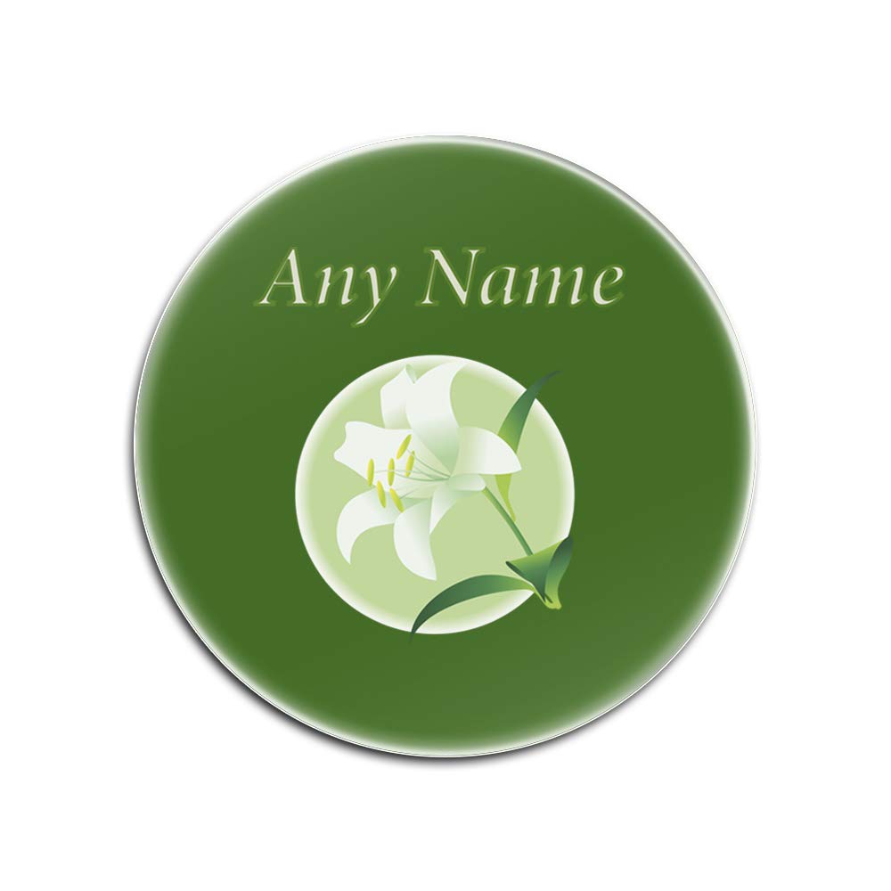 Sous-verres ronds en verre personnalisables tapis de table nature