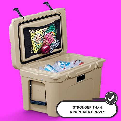 Cooler Net For Dry Storage And Organization - Compatible With Yeti Tundra Haul, Yeti 45, Rtic 45, Coleman, Igloo, Lifetime Ice Chests, Cooler Lights, Wheel Kits, Camping Gear, Tailgating Accessories #TOP5