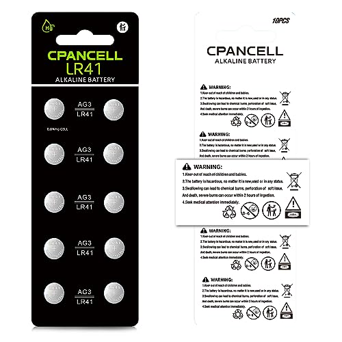 Pack 50 Pilas LR41 Alkalinas 1.5V Baterías Botón miniatura 5