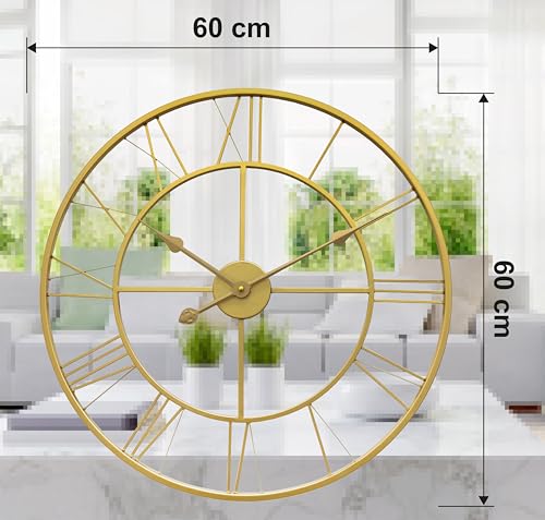 Horloge murale en métal Technoline WT1618 pour habiller un grand mur vide - 5