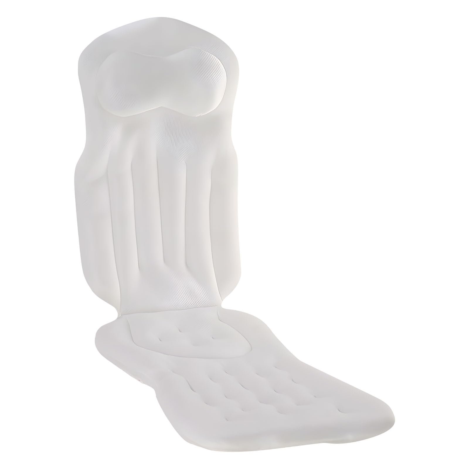 Bath Cushion Nonslip Strong Suction Cups Accent Secure Stability Easy Place Any Position Tub Use for Adults Full Body Bathtubs Pillow