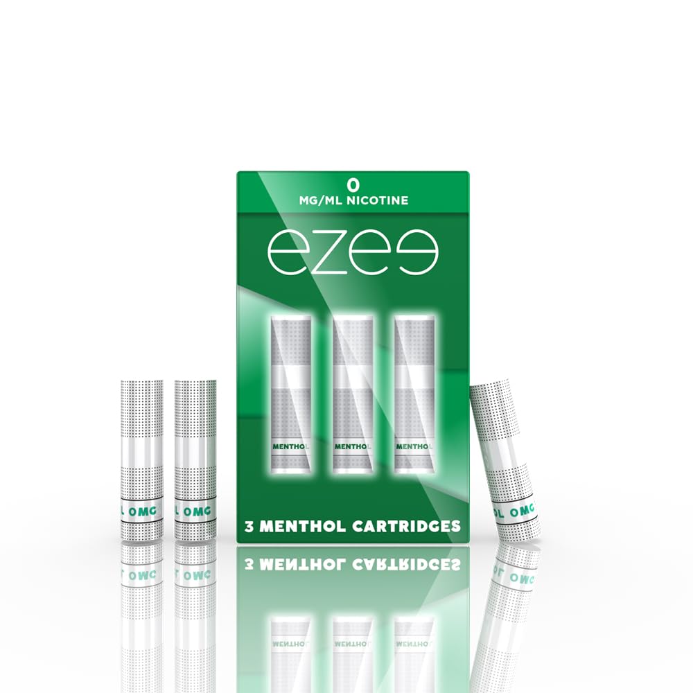 6 Ezee E Cigarette disposable Cartridges Menthol Flavour E-Liquid Nicotine free
